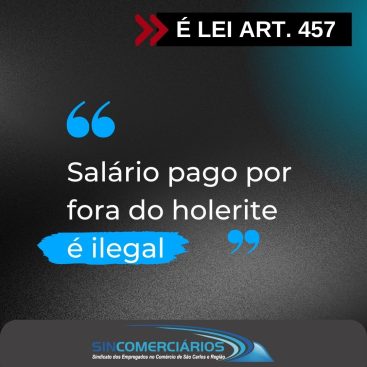 Salário pago por fora do holerite é ilegal