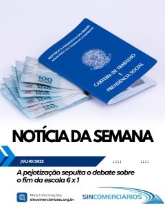 A pejotização sepulta o debate sobre o fim da escala 6 x 1